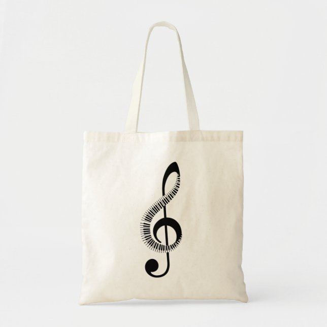 Bolsa Tote Música é minha vida (Frente)