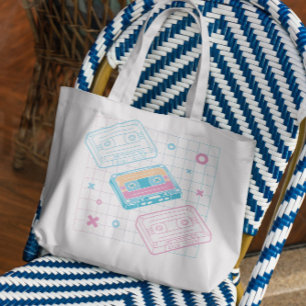 Bolsa Tote Música em fita cassete