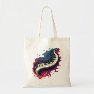 Bolsa Tote Música em movimento, o piano curvo.