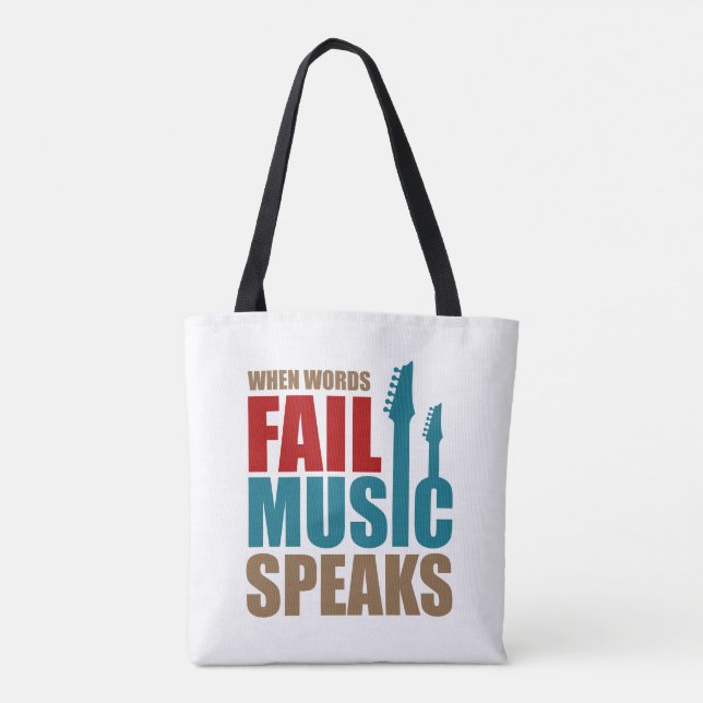 Bolsa Tote Música Fala Typo (Verso)