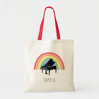 Bolsa Tote Música Lição Rainbow Piano Children