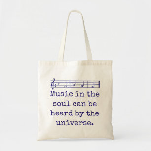 Bolsa Tote Música Na Alma Pode Ser Ouvida - Citação Musical