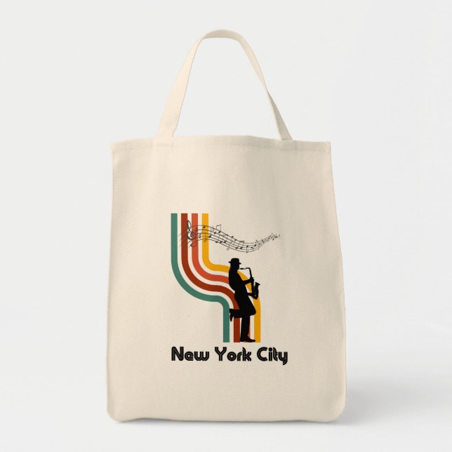 Bolsa Tote Música no Saco de Tote NYC (Frente)