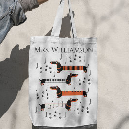 Bolsa Tote Música Pianista Obrigado Professora De Nome De Cão