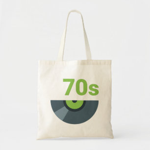 Bolsa Tote Música Rock Record dos anos 70