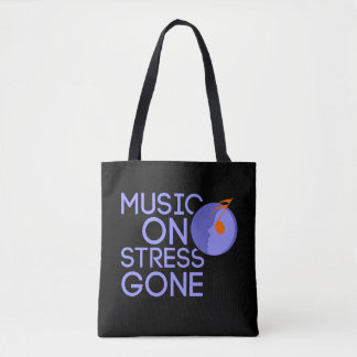 bolsa tote música sobre estresse ido