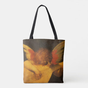 Bolsa Tote Musical Angel Tocando Luta por Rosso Fiorentino