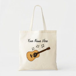 Bolsa Tote Músico Guitarra Personalizada Tote Bag Guitarrista