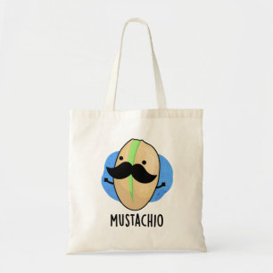 Bolsa Tote Mustachio Funny Pistachio Mustache Pun