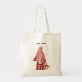 Bolsa Tote Musulmana Tulipa Floresce - "Hora de Brilhar"