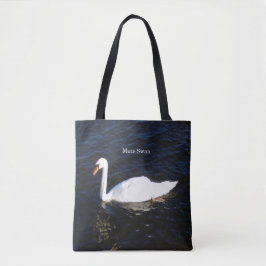 Bolsa Tote Mute Swan por toda a mala