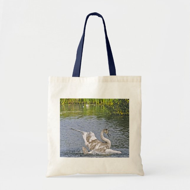 Bolsa Tote Mute Swan Wildlife Waterfowl Photo (Frente)