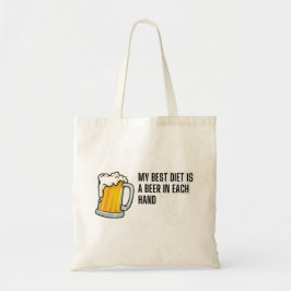 Bolsa Tote My Best Diet Is A Beer – Funny Drinking Gift