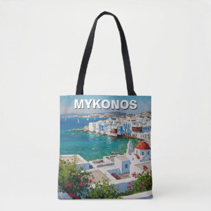 Bolsa Tote Mykonos Grécia Ilhas Gregas Pequena Veneza