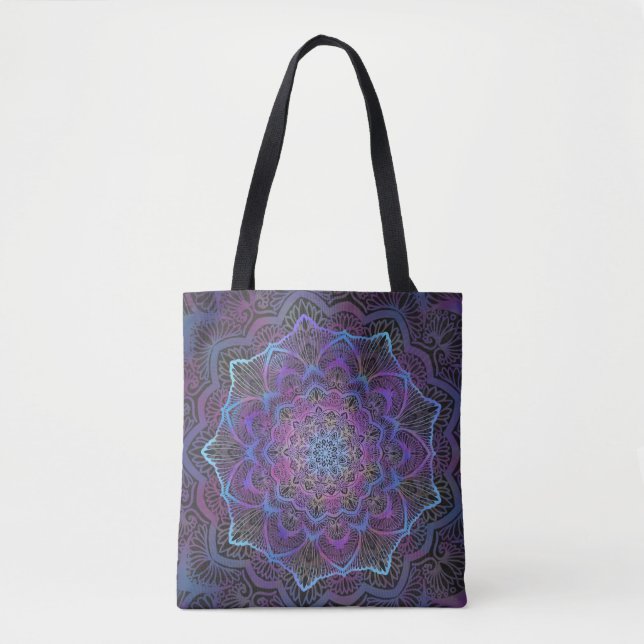 Bolsa Tote Mystic Bloom Mandala (Frente)
