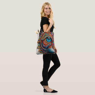 Bolsa Tote Mystic Boho Feline Mandala