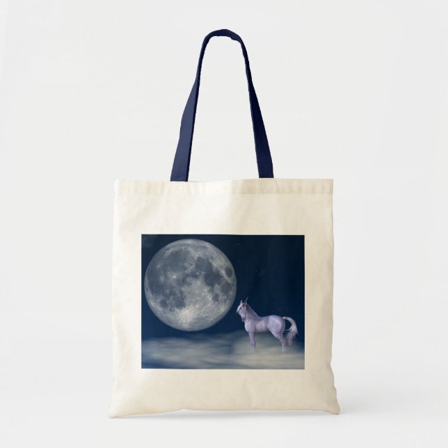 Bolsa Tote Mystic Unicorn Moon Magic Tote Bag (Frente)