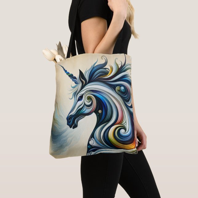 Bolsa Tote Mystic Unicorn Swirl (Close Up)