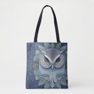 Bolsa Tote Mystical Fantasy Forest Owl