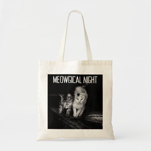 Bolsa Tote Mystical Halloween Cat Tote Bag (Frente)