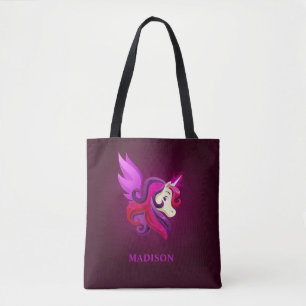 Bolsa Tote Mystical Magenta Unicórnio Personalizado
