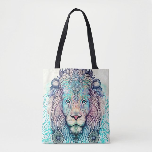 Bolsa Tote Mystical Watercolor Lion Tool Bag (Frente)