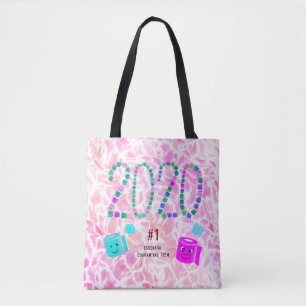Bolsa Tote Nº 1 do Item de Quarentena Essencial a Rosa