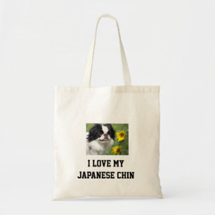 Bolsa Tote n1047204490_174118_6238, eu amo meu Chin japonês