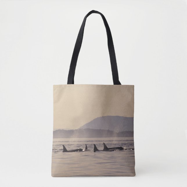 Bolsa Tote N.A., EUA, Washington, San Juan Islands Orca (Frente)