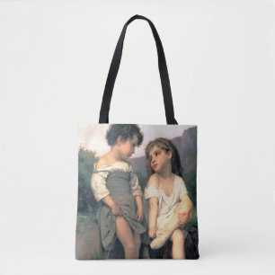 Bolsa Tote Na borda do Brook, Bouguereau