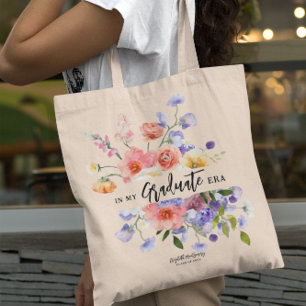 Bolsa Tote Na Era Do Meu Formando   Monograma Floral