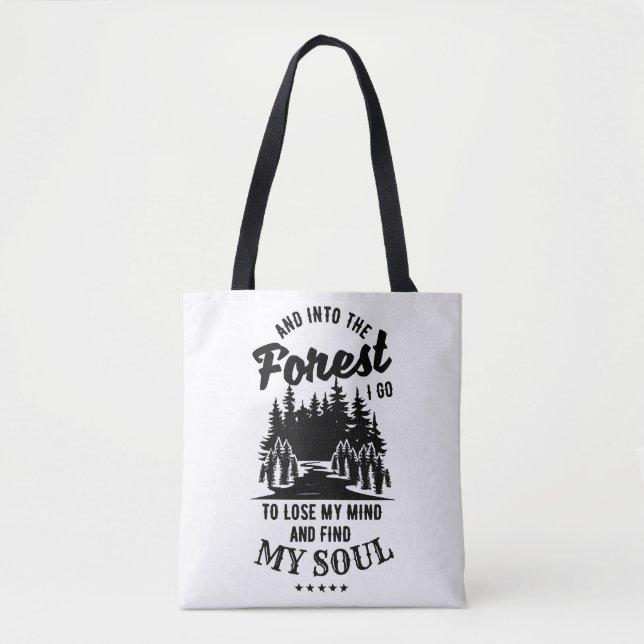 Bolsa Tote Na Floresta Eu Vou (Frente)