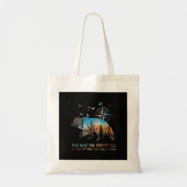 Bolsa Tote Na Floresta Eu Vou Perder Minha Mente (Frente)