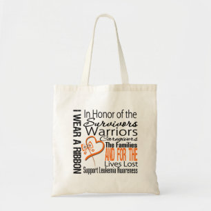 Bolsa Tote Na leucemia do tributo da colagem da honra