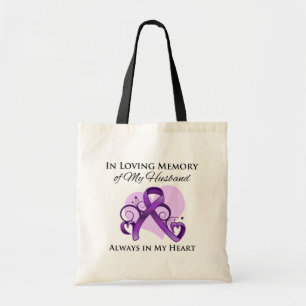 Bolsa Tote Na memória de meu marido - câncer de pâncreas