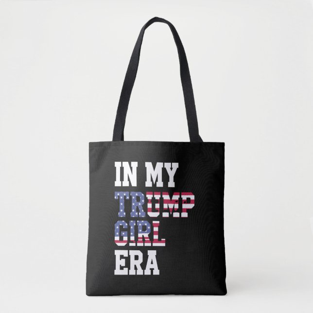 Bolsa Tote Na minha Trump Girl Era US 47th Presidente (Frente)