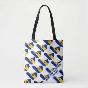 Bolsa Tote Na moda BARBADOS FLAG Christian Scripting Isaiah