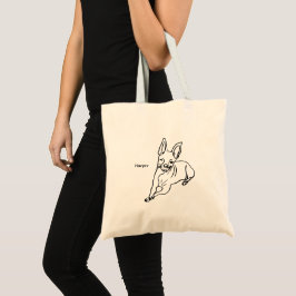 Bolsa Tote Na moda Chihuahua: Decor Personalizado de Arte em