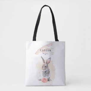 Bolsa Tote Na moda Coelhinho da Páscoa   Felz pascoa Waterco