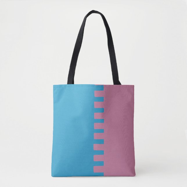 Bolsa Tote Na moda de duas cores (Frente)