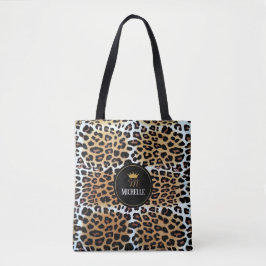 Bolsa Tote Na moda Elegante Impressão Leopardo Personalizada