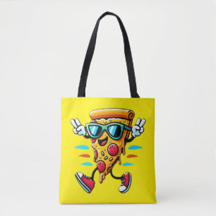 Bolsa Tote Na moda gostoso pizza picante adiciona energia
