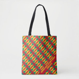 Bolsa Tote Na moda GRENADA FLAG Deus Cardíaco Isaiah 40