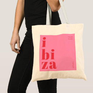 Bolsa Tote Na moda Ibiza Espanha souvenir