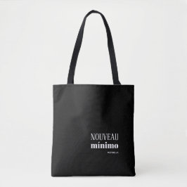 Bolsa Tote NA MODA MINIMO NOUVEAU preto personalizado