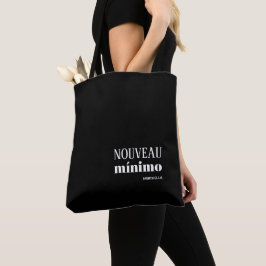 Bolsa Tote NA MODA MINIMO NOUVEAU preto personalizado