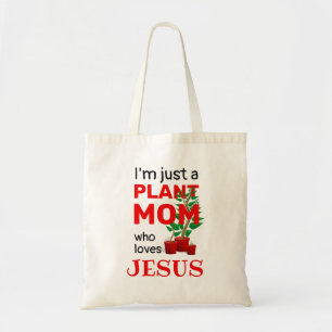 Bolsa Tote Na moda MOM MOM LOVES JESUS