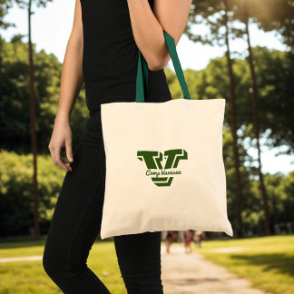 Bolsa Tote Na moda Monograma Campo Inicial Verde