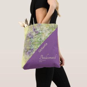 Bolsa Tote Na moda Purple Floral