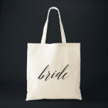 Bolsa Tote Na moda Script Bride<br><div class="desc">Bag de Tote Brito de Script do na moda</div>